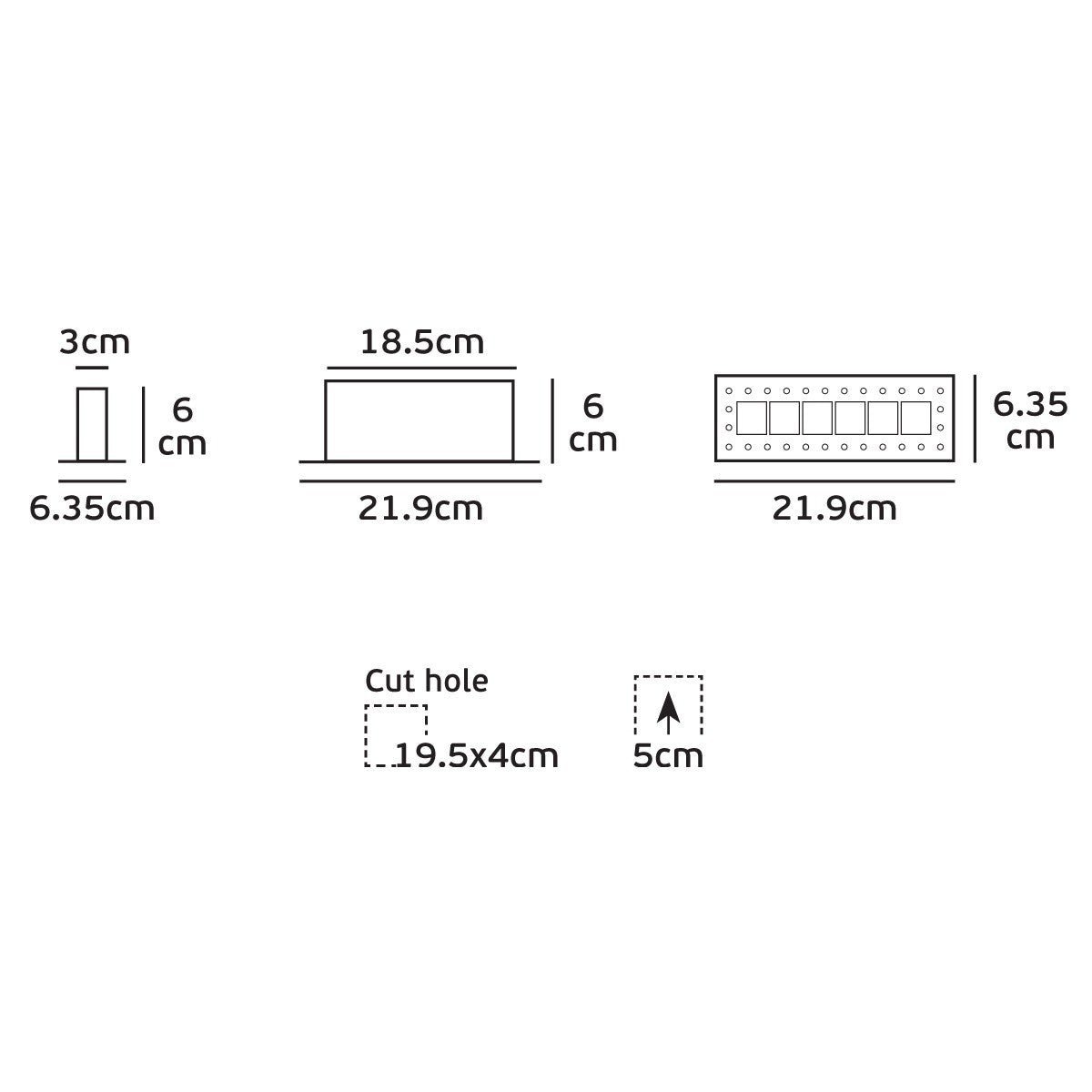 VK Light Bloc Mini Tubus LED Adjustable Recessed light