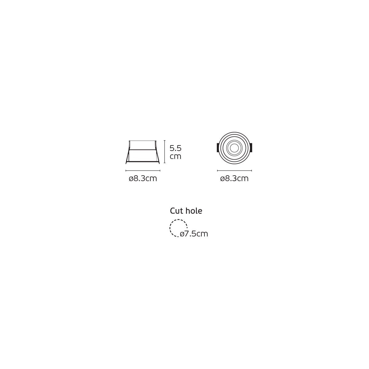 VK Light Celeno LED Recessed light IP65
