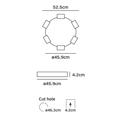 VK Light Dream LED Trimless Recessed light fixed