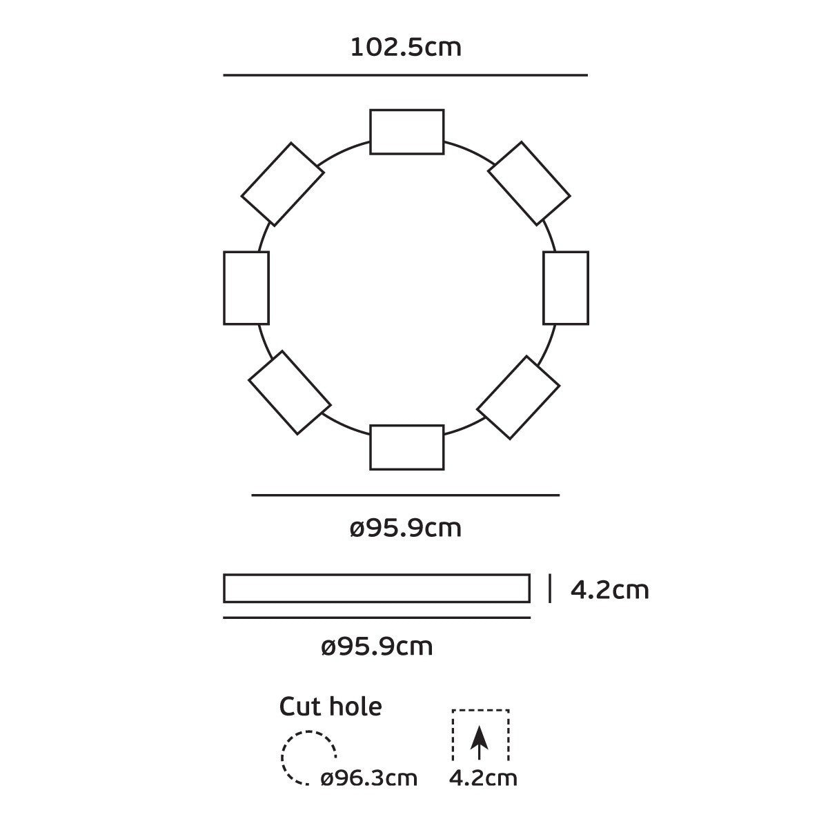 VK Light Dream LED Trimless Recessed light fixed