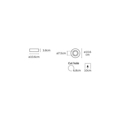 VK Light Hudi GU5.3 Trimless Recessed Spot light IP65