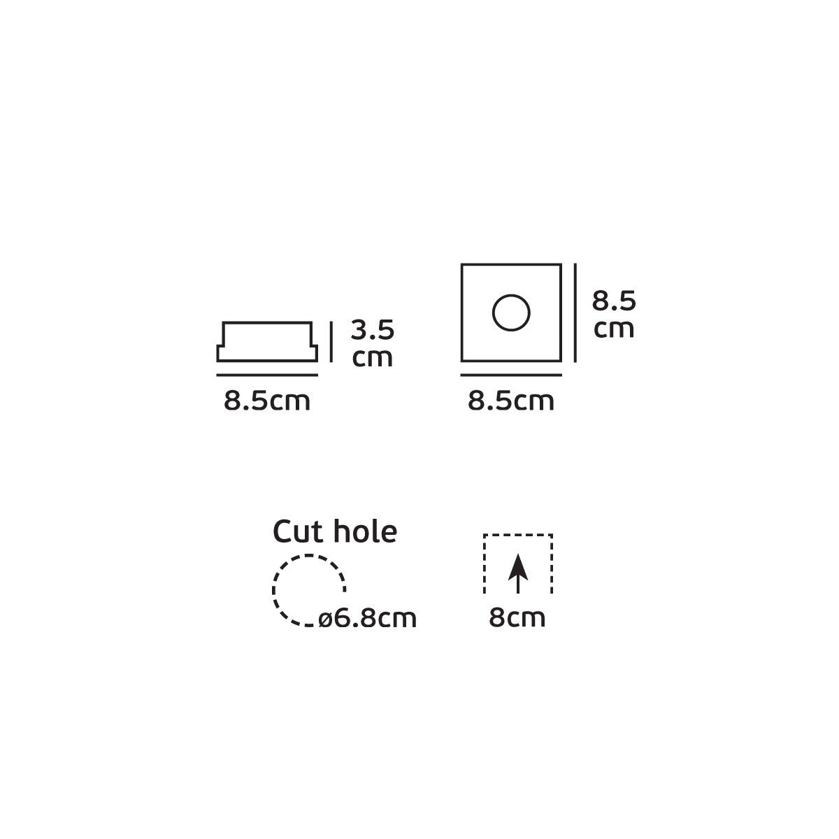VK Light Olpo GU5.3 Recessed Spot light IP65