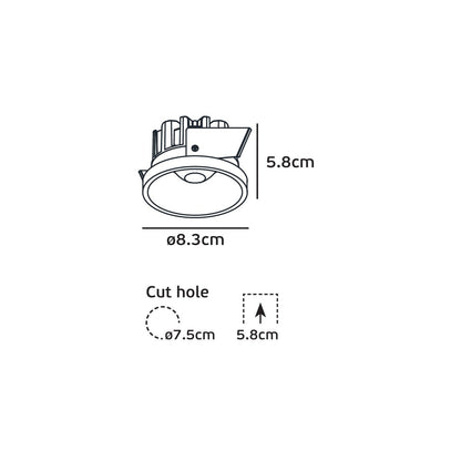 VK Light Poc LED Recessed light IP44