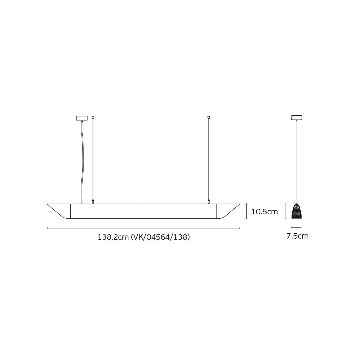 VK Light Mute Slim LED Acoustic Pendant light