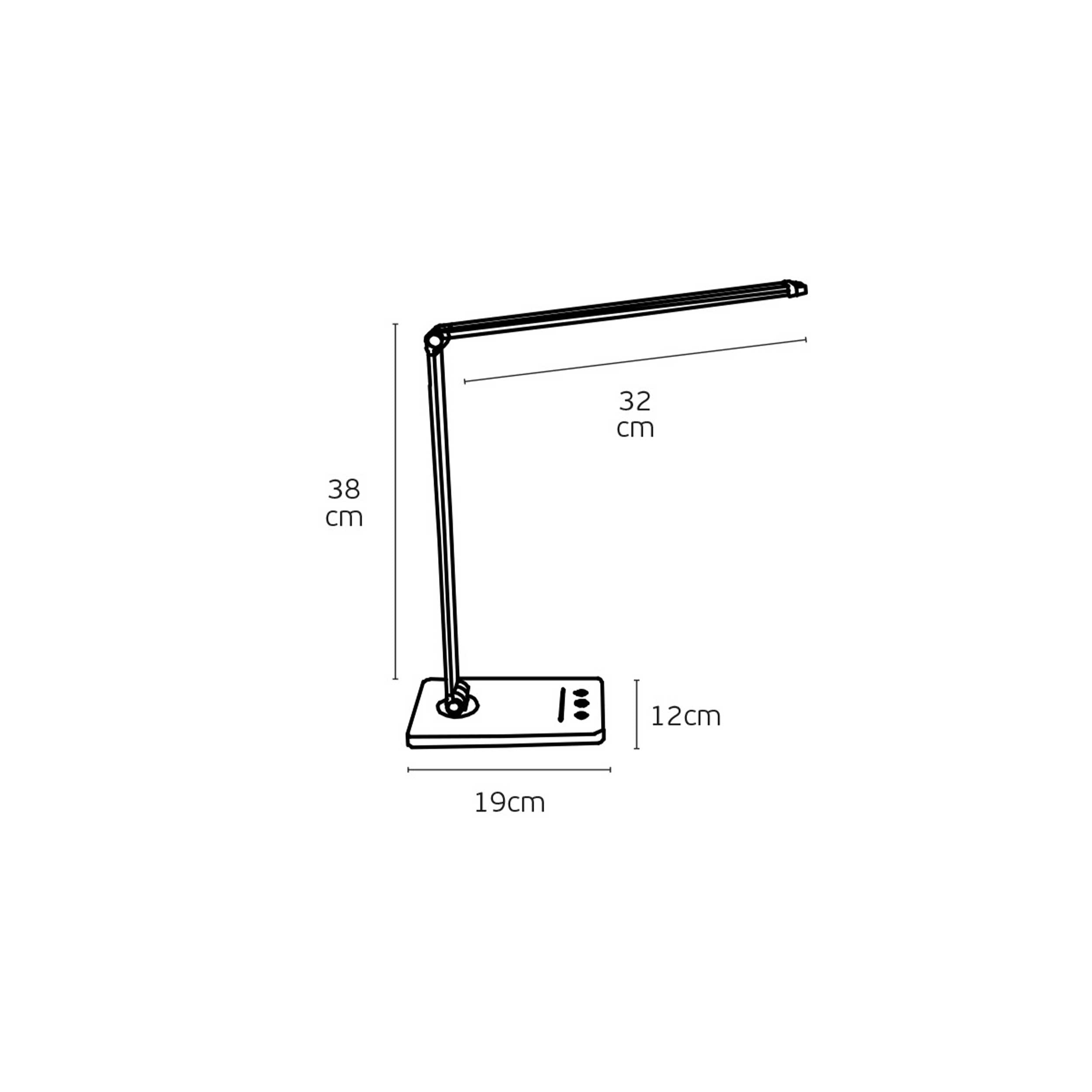 VK Light Nia Square LED table light dimmable 3CCT