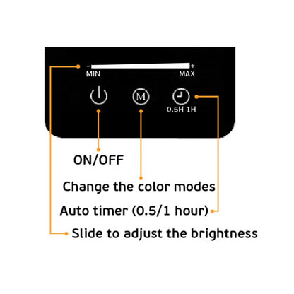 VK Light Nia Square LED table light dimmable 3CCT