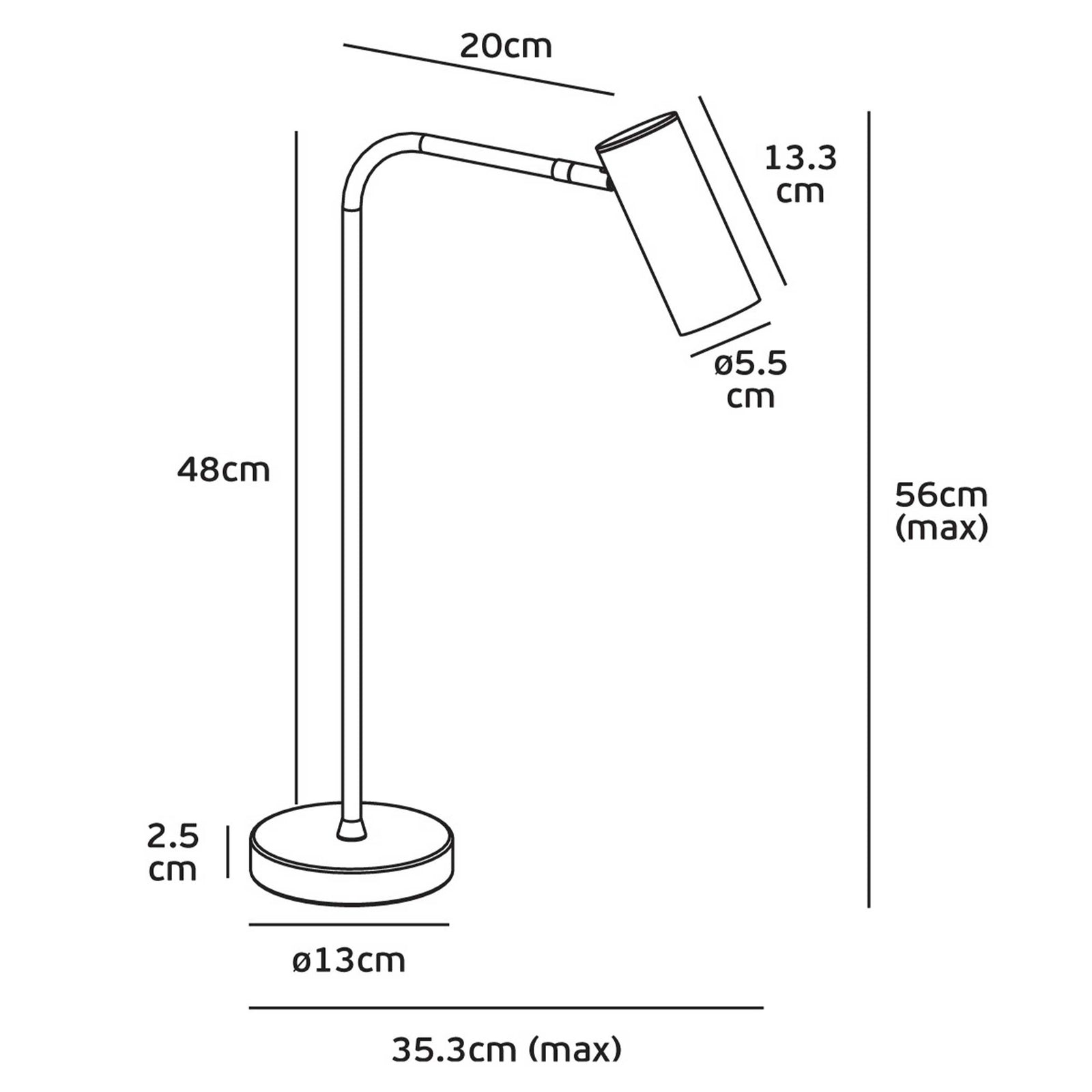 VK Light Sky E27 table light
