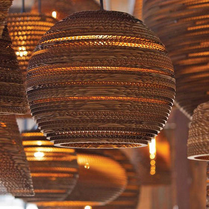 VK Light Noem E27 hanging paper light oval
