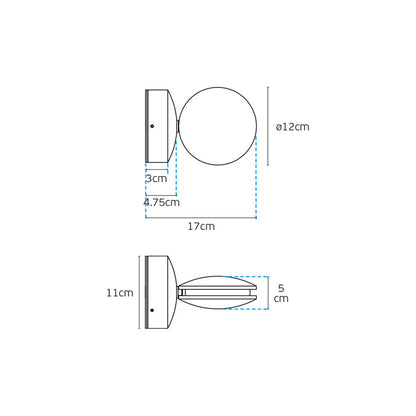 VK Light Pint LED Wall light IP54