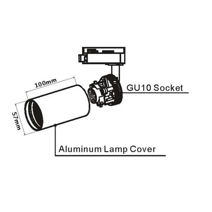 Reflector for 3P tracks black