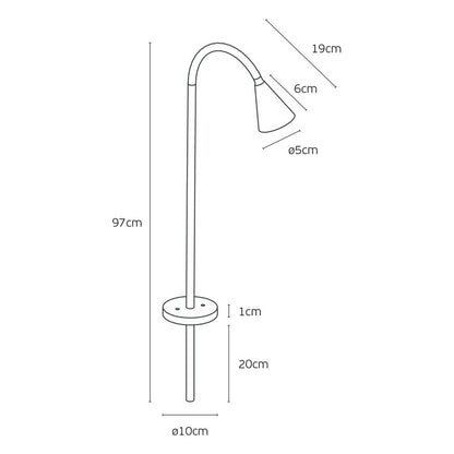 VK Light Rose LED Pole light IP65
