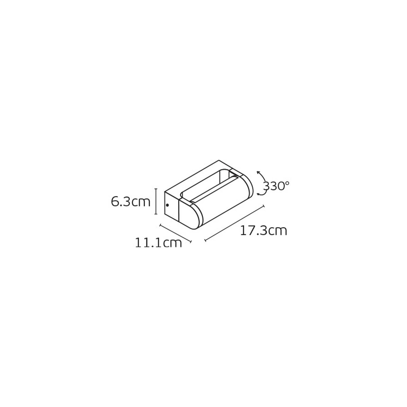 VK Light Shade LED Wall light Swivel IP65