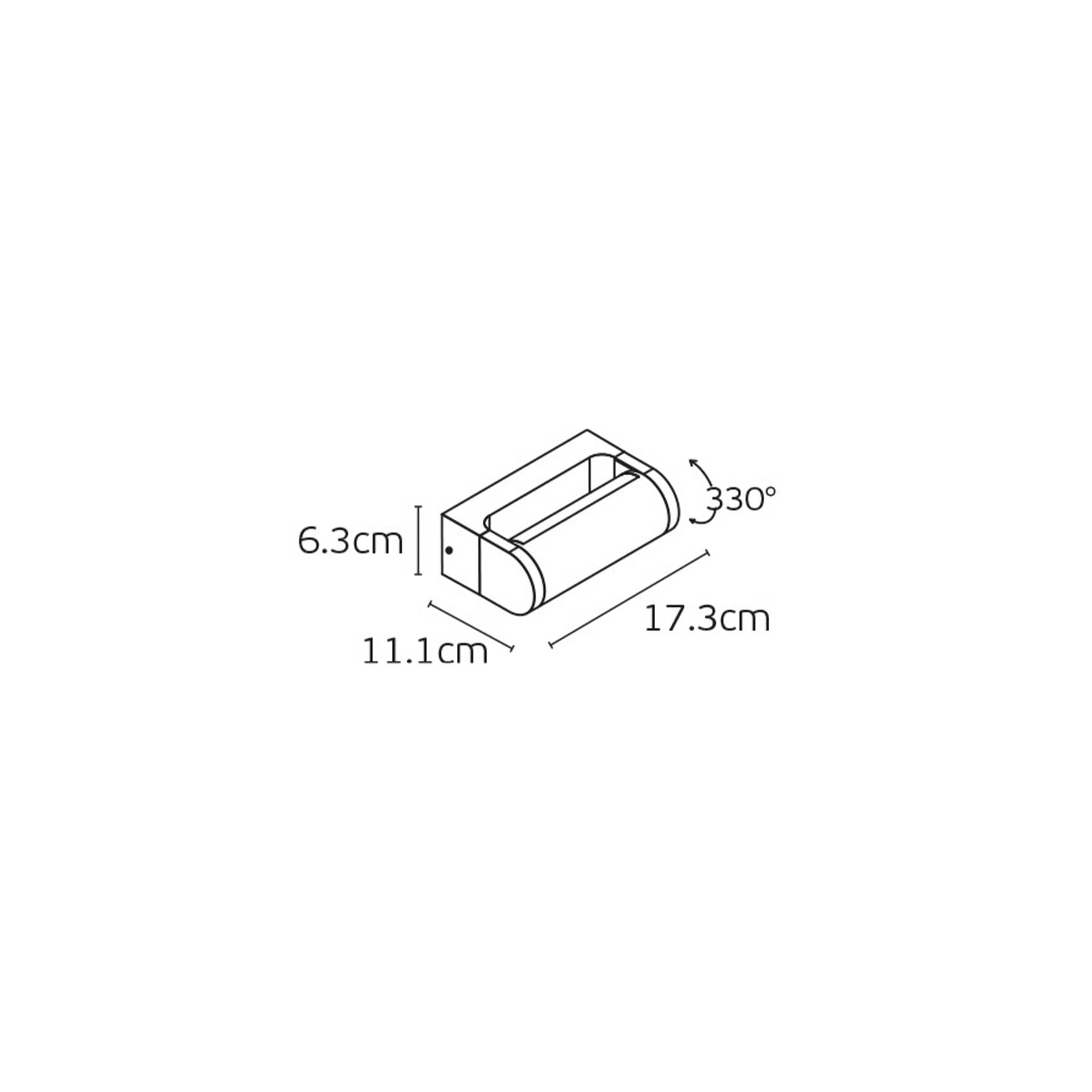 VK Light Shade LED Wall light Swivel IP65