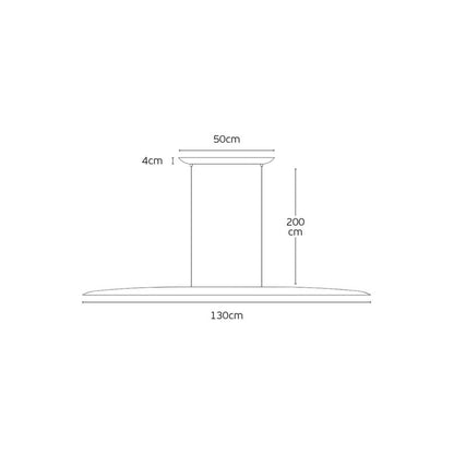 VK Light Woody LED suspended linear wooden light rounded