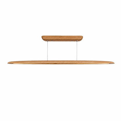 VK Light Woody LED suspended linear wooden light rounded
