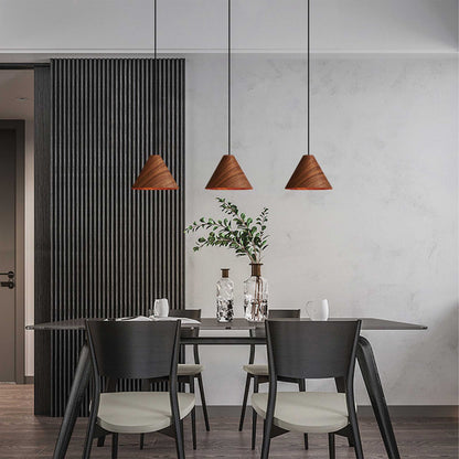 VK Light Woody E27 hanging wooden light