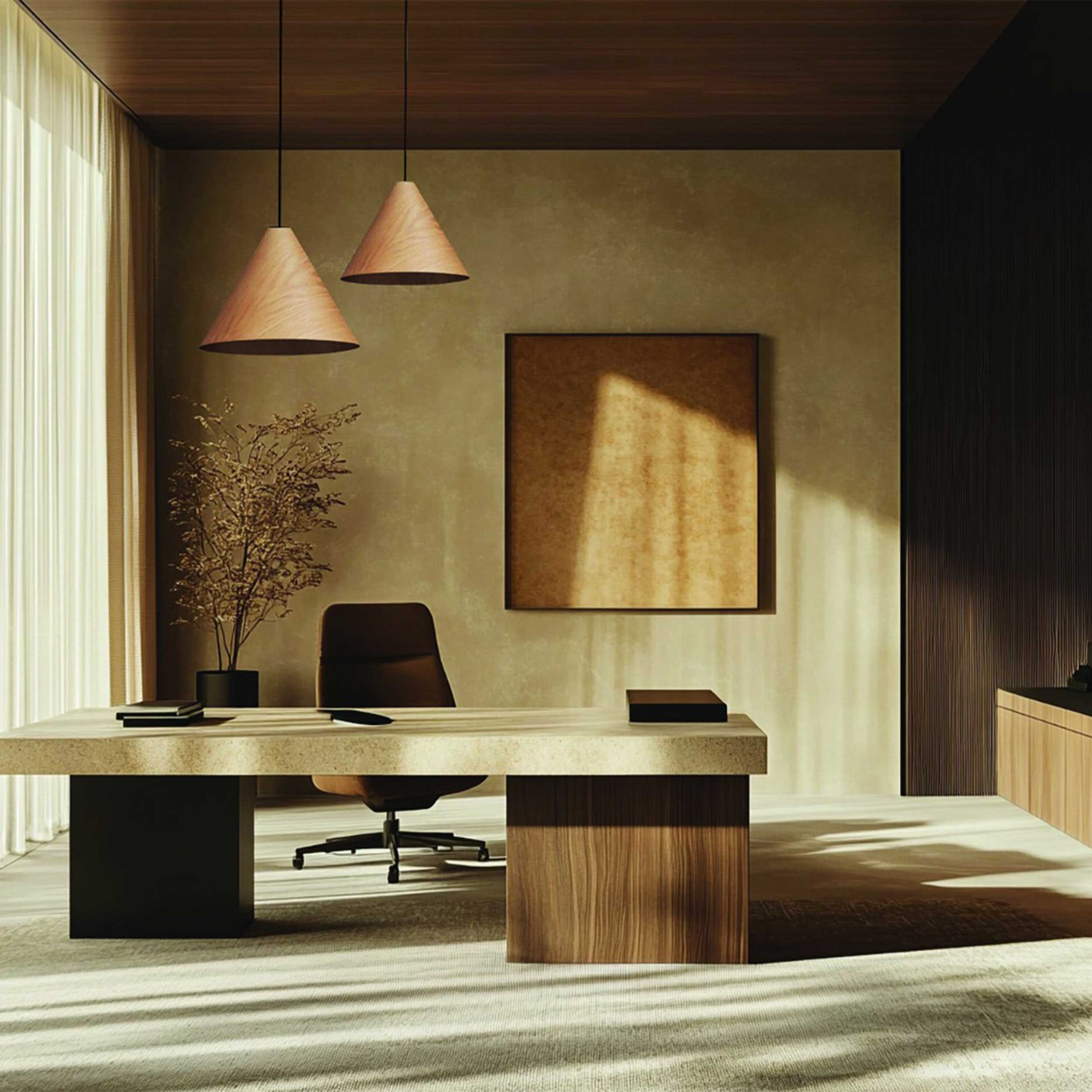 VK Light Woody E27 hanging wooden light