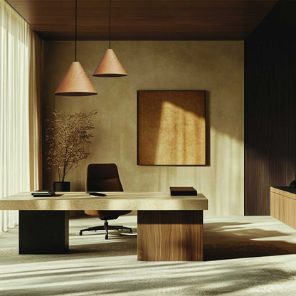 VK Light Woody E27 hanging wooden light