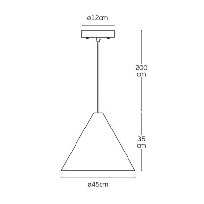 VK Light Woody E27 hanging wooden light