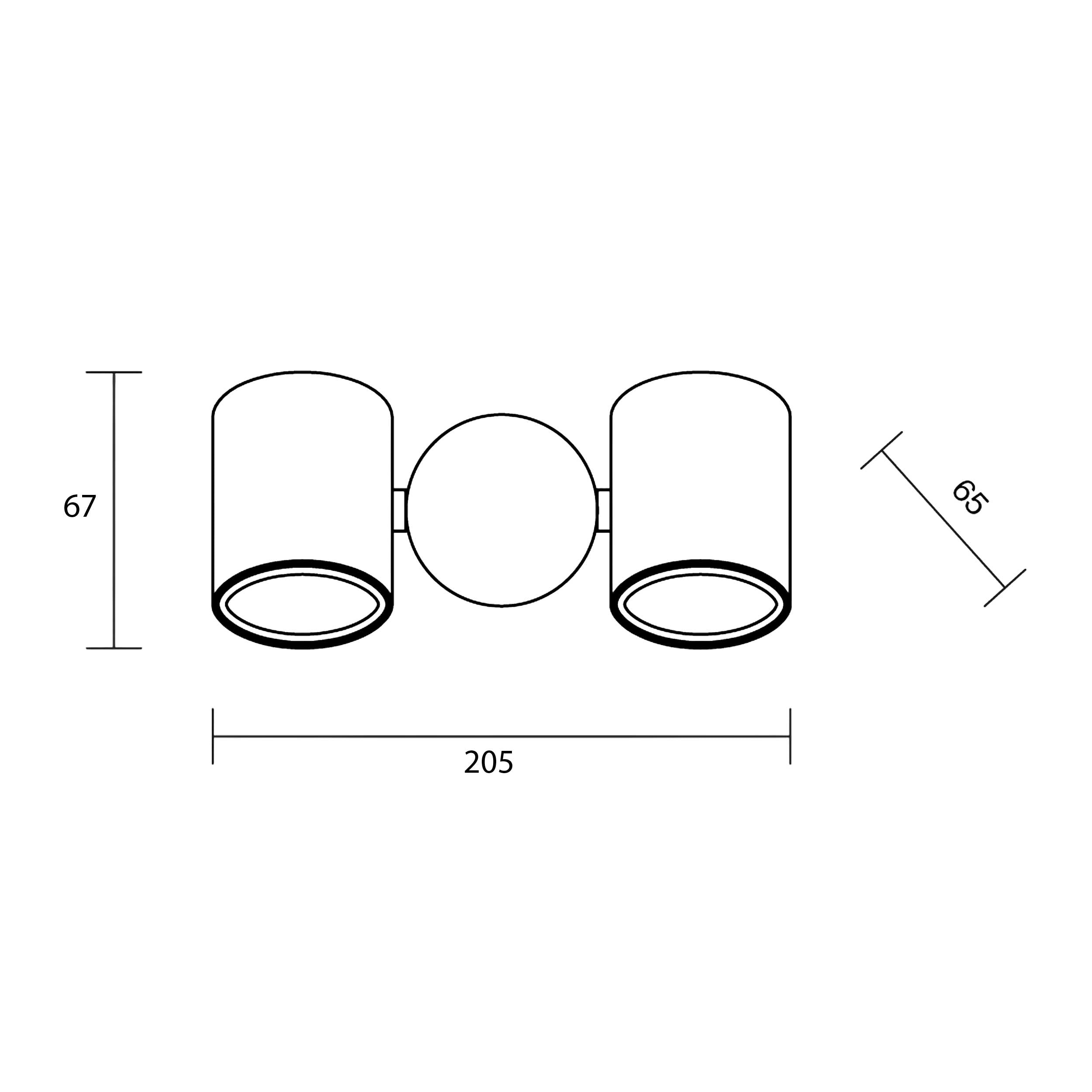 Maytoni Wall Street GU10 outdoor wall light