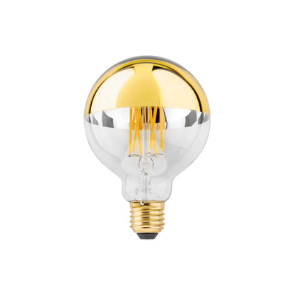 LED žárovka G95 E27 2700K 5.6W Zlatá