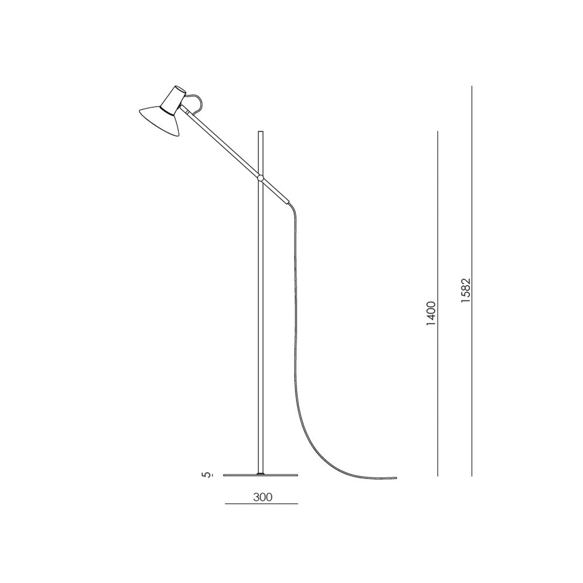 Aromas Hudo E27 floor light