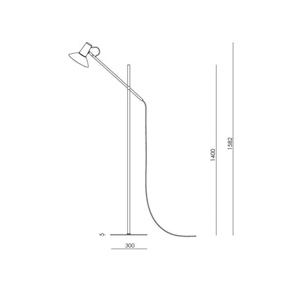 Aromas Hudo E27 floor light