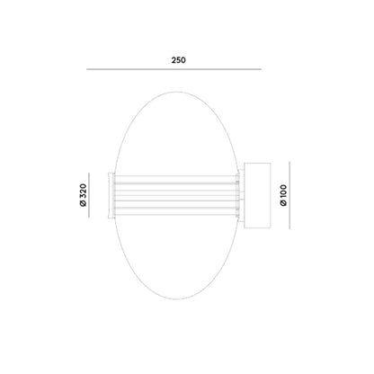 Aromas Ludo LED wall light