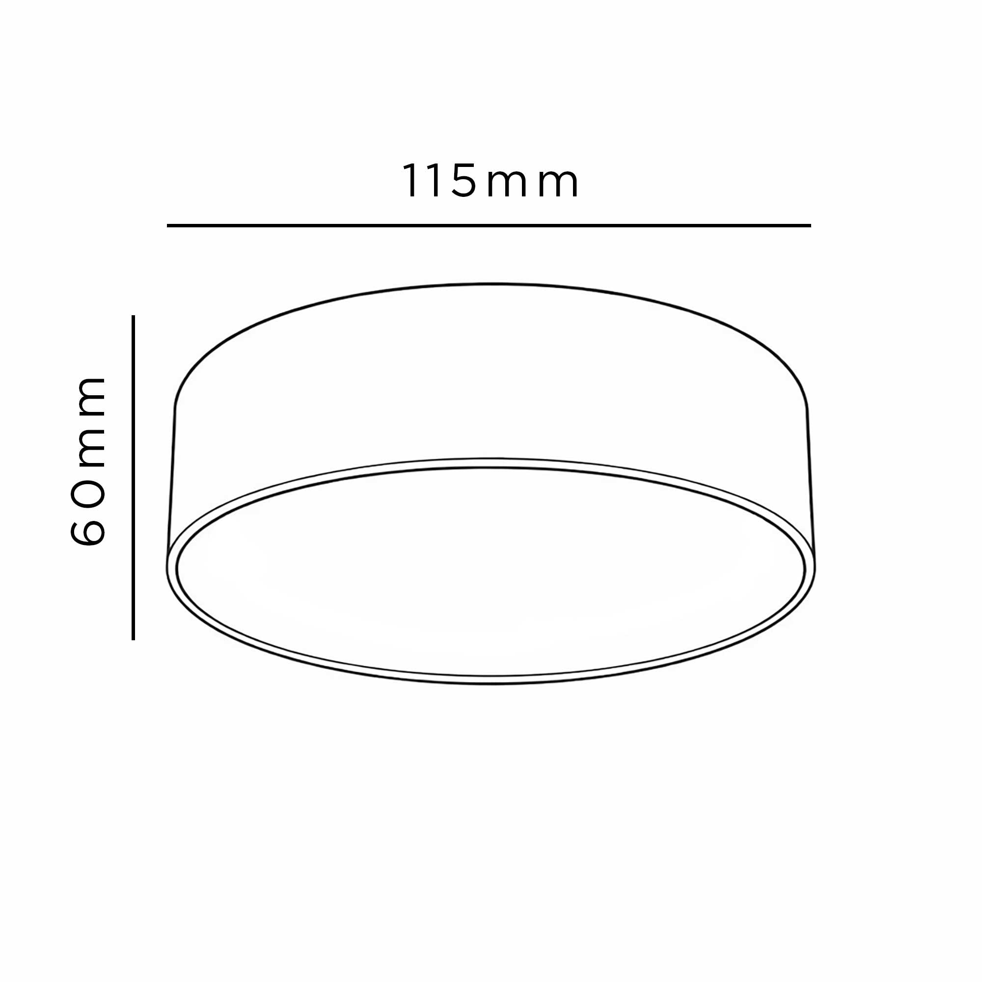 Axio LED circular surface-mounted light with adjustable CCT