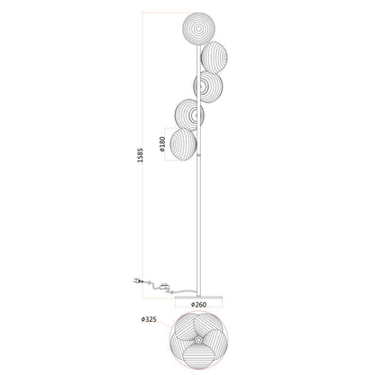 Faneurope Ripple E27 stojací svítidlo lampa