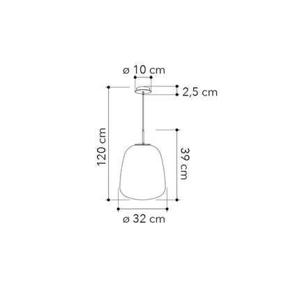 Faneurope Tolomeo E27 závěsné svítidlo