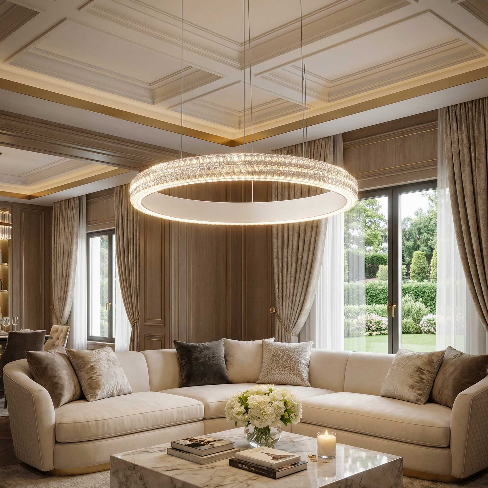 Ideal lux Miracle LED pendant linear luminaire