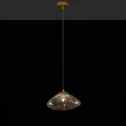 Nova Luce King G9 skleněné závěsné svítidlo zlaté