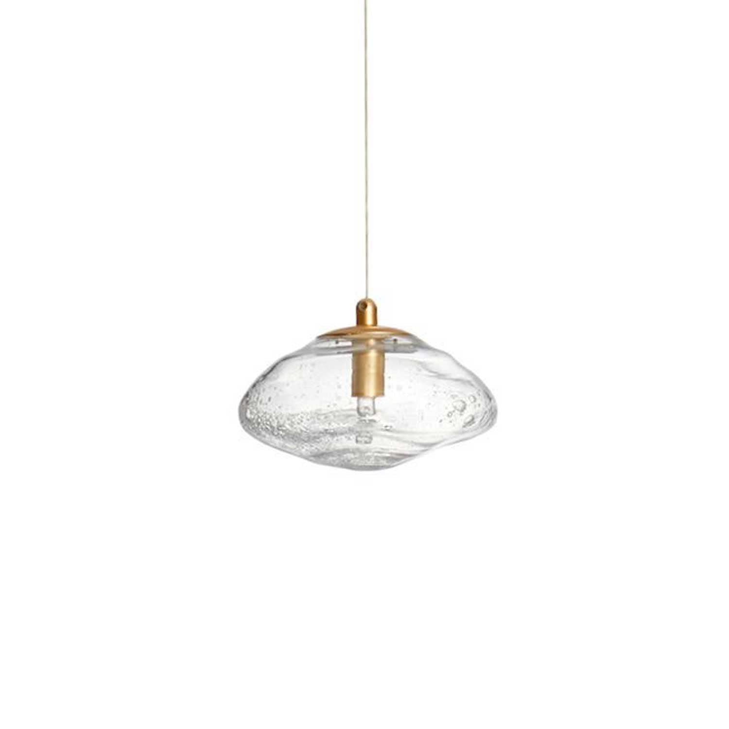 Nova Luce King G9 skleněné závěsné svítidlo zlaté