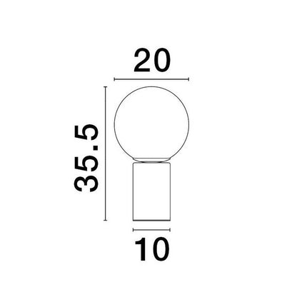 Nova Luce Vita E27 stolní svítidlo zlaté
