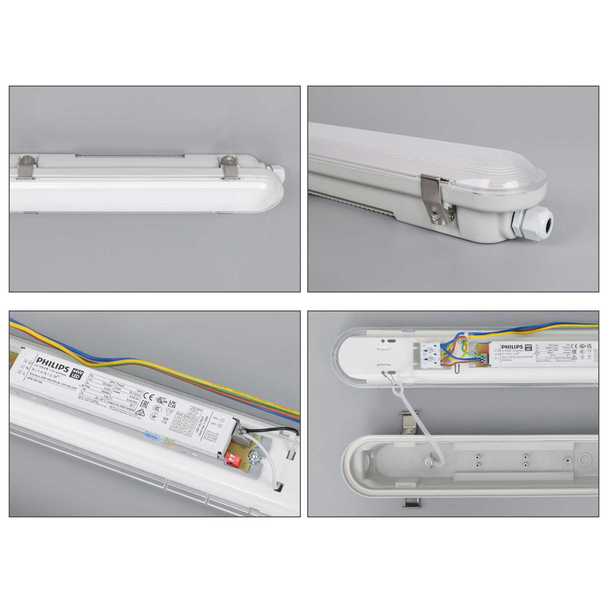 LED dustproof industrial luminaire 1500mm IP66