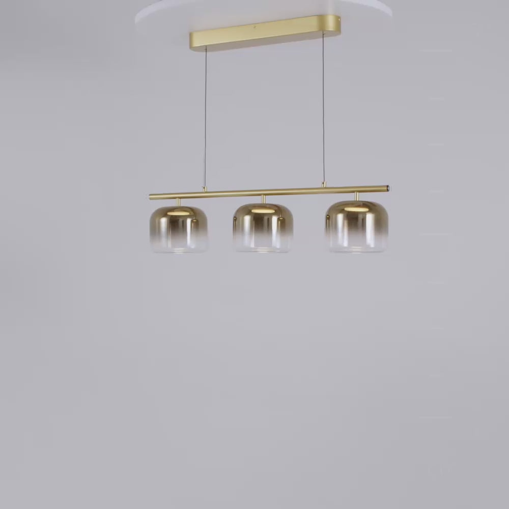 Maytoni Spirito LED pendant light with three lights
