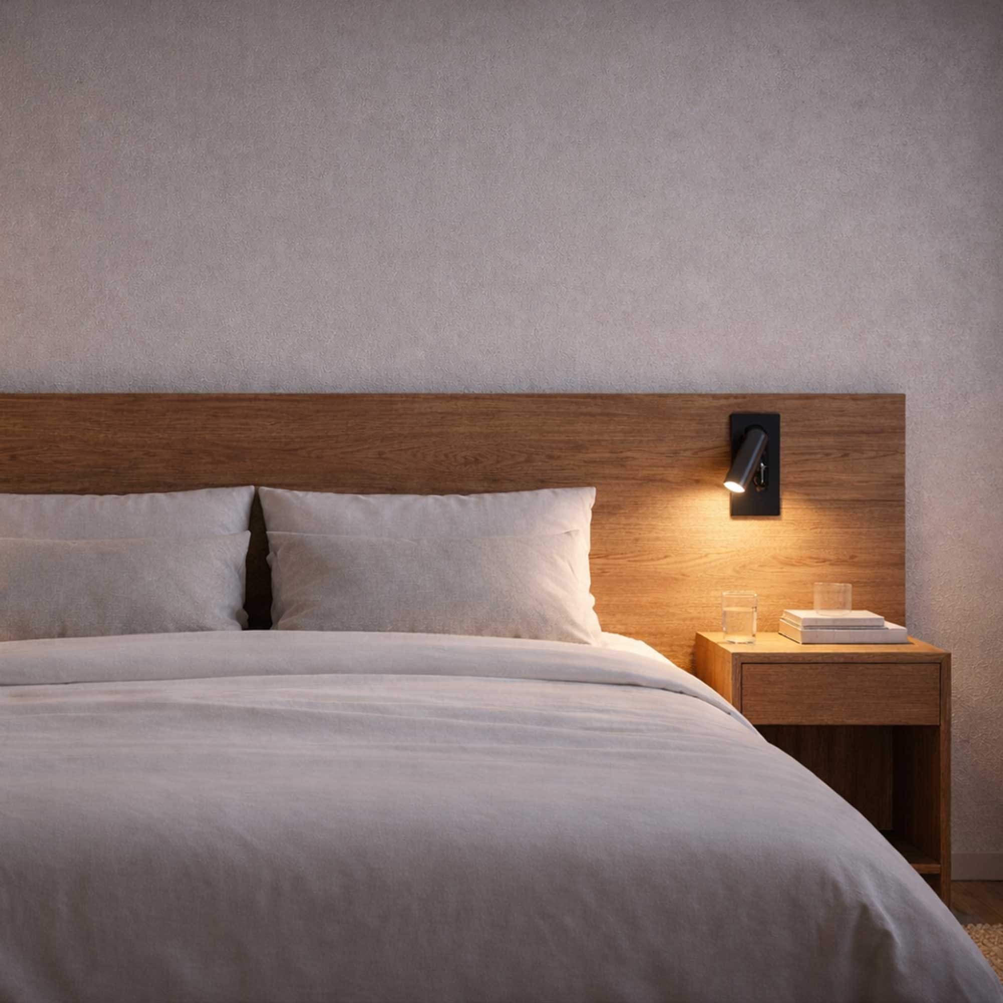 Reading spot LED S wall recessed furniture luminaire