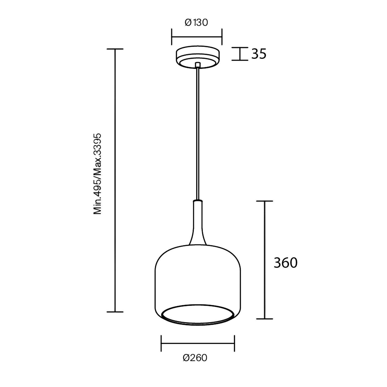 Maytoni Spirito LED pendant light