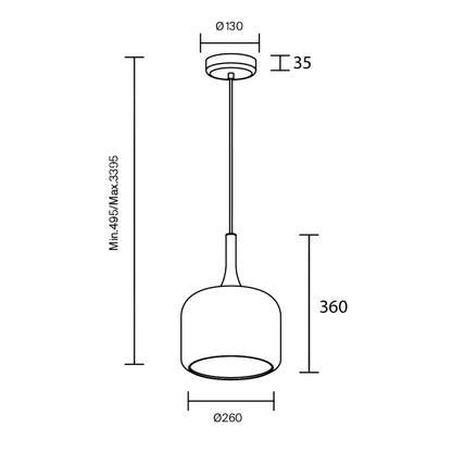 Maytoni Spirito LED pendant light