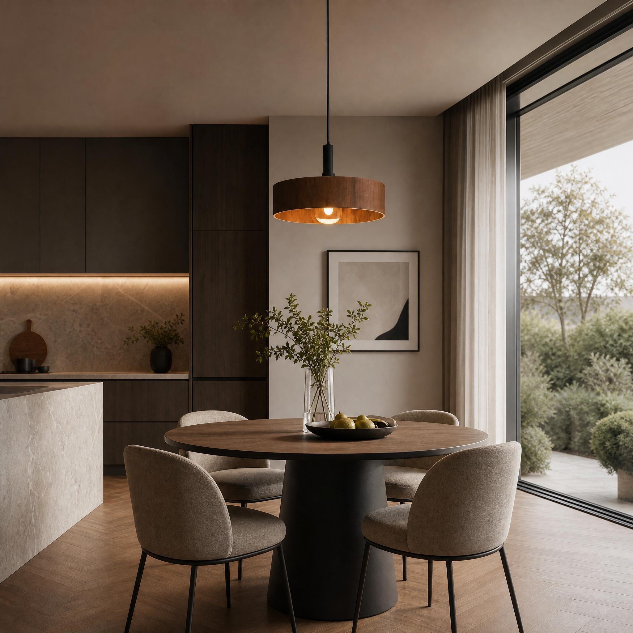 VK Light Halo E27 pendant light circular