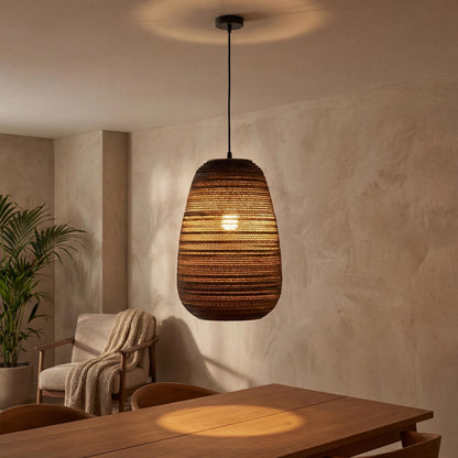 VK Light Noem E27 hanging paper light oval