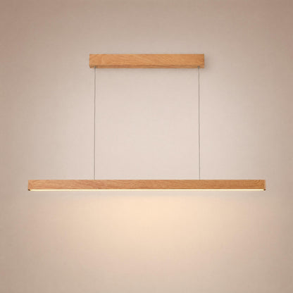 VK Light Orra LED suspended linear wooden light