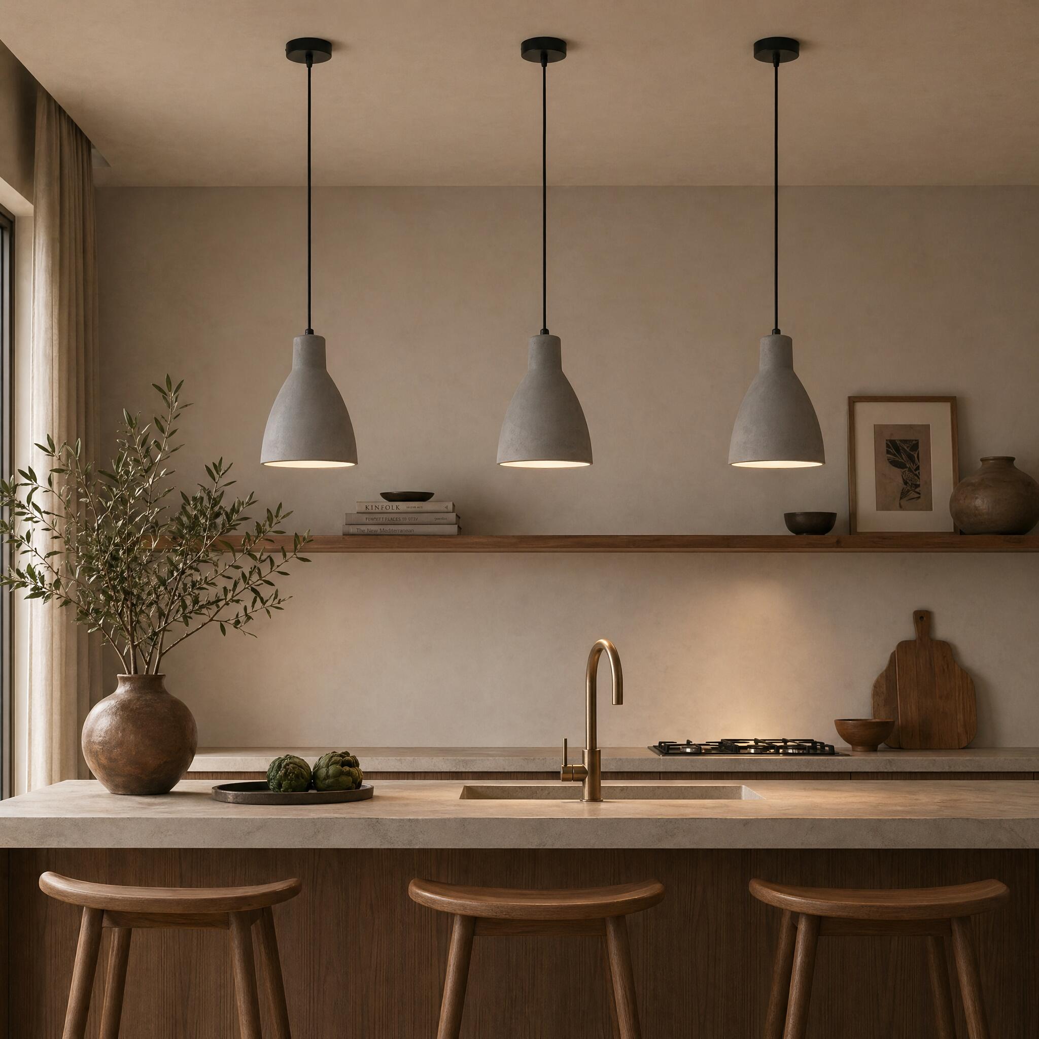 VK Light Remy E27 concrete pendant light