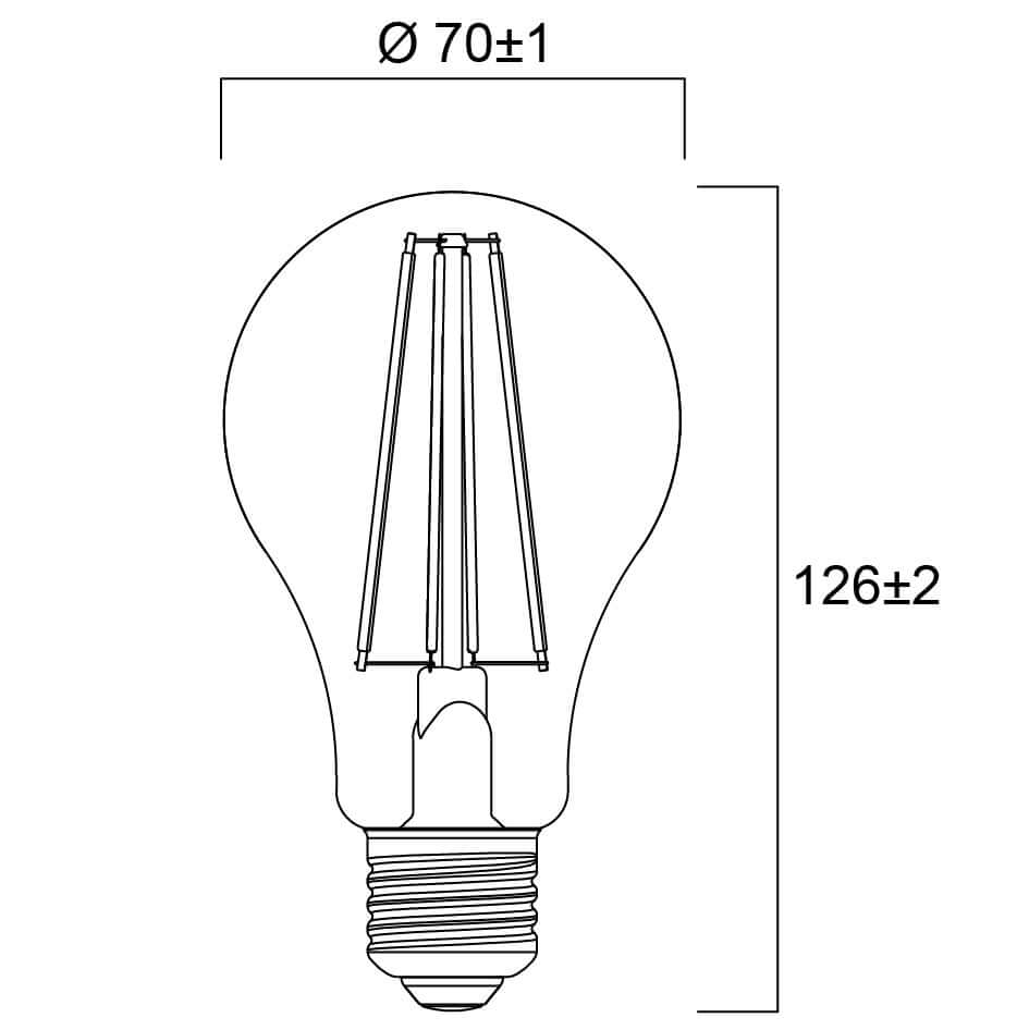 LED žárovka Sylvania RETRO E27 2700K 11.2W stmívatelné