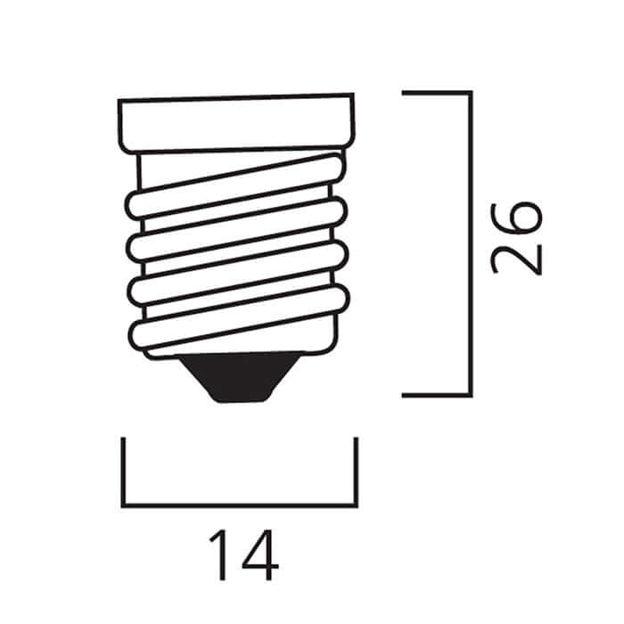 LED žárovka Sylvania RETRO E14 2500K 2.5W