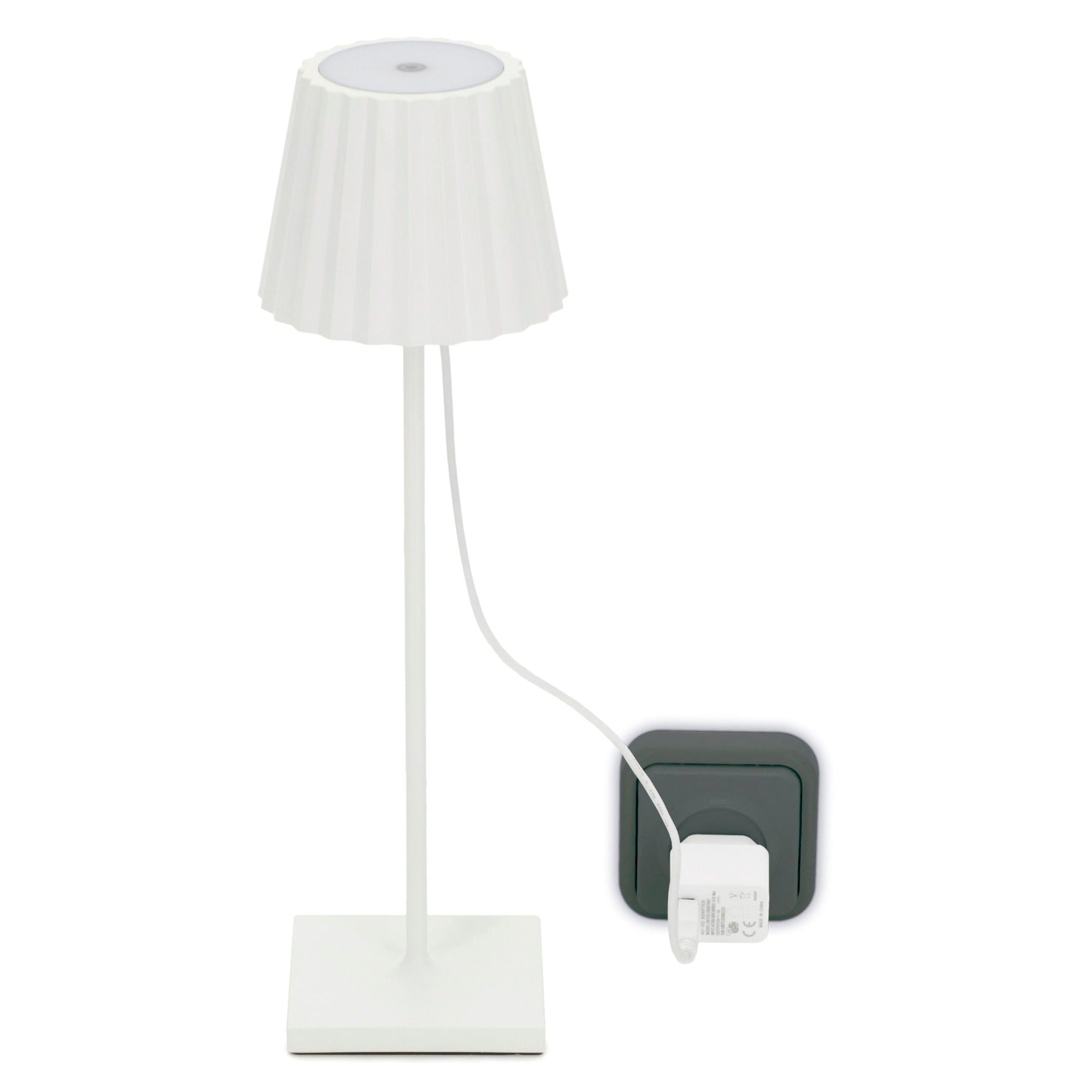 Dopo Litta Round LED přenosná lampa bílá