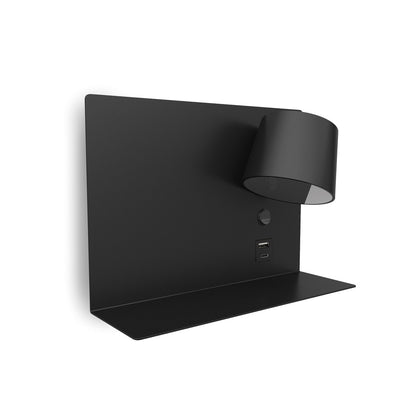 Exo Serene USB LED nástěnné svítidlo černé