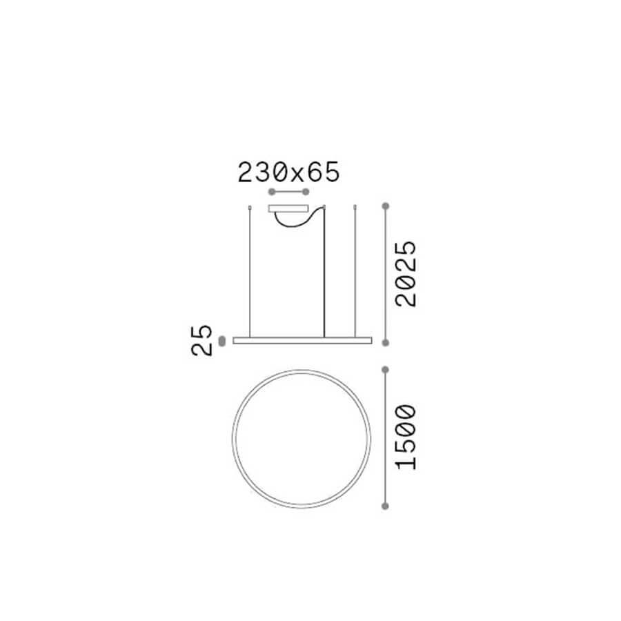 Ideal lux Oracle SLIM LED kruhové svítidlo bílé